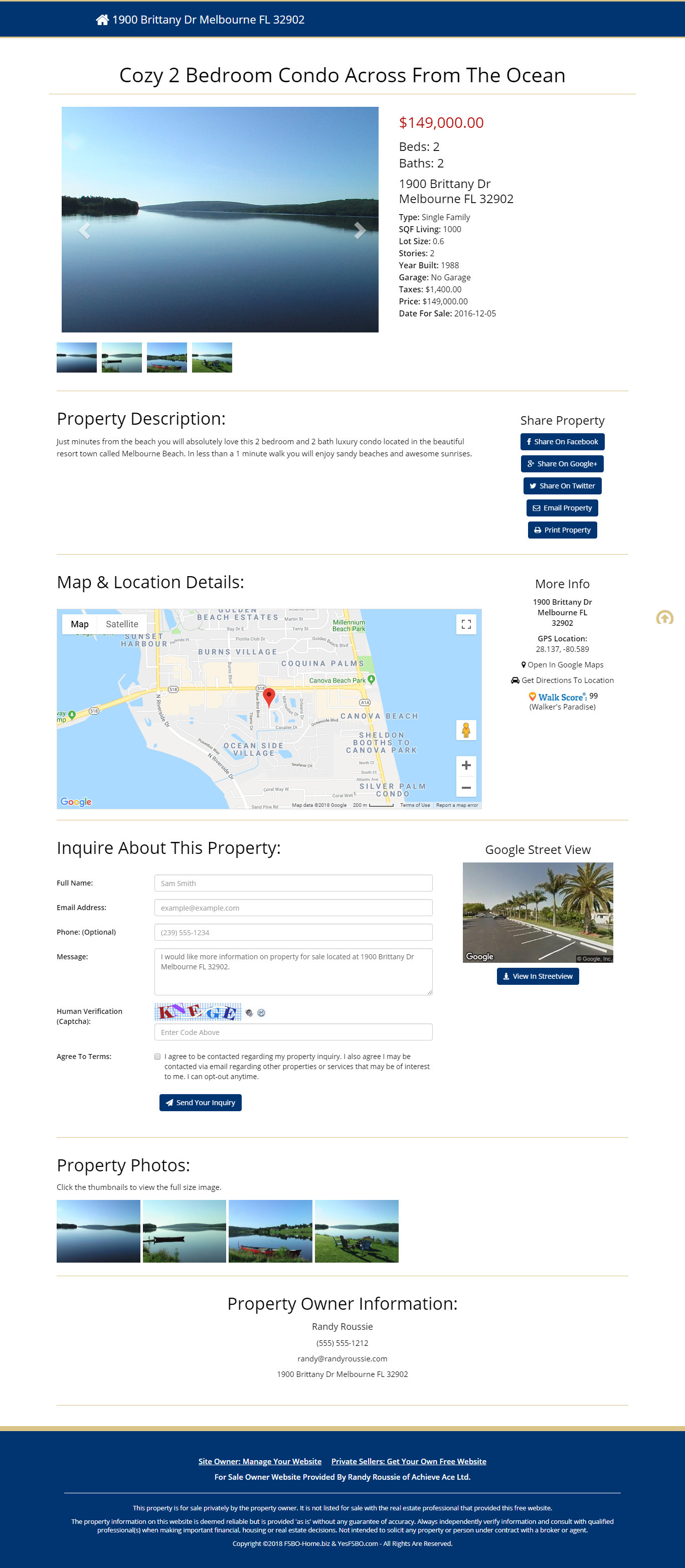 Free website for sale by owners and free website for private home sellers